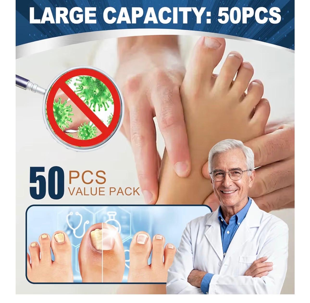 Parche anti-hongos de uñas de acción intensiva. Recupera la confianza en tus pies con un tratamiento fácil, discreto y efectivo desde casa.,